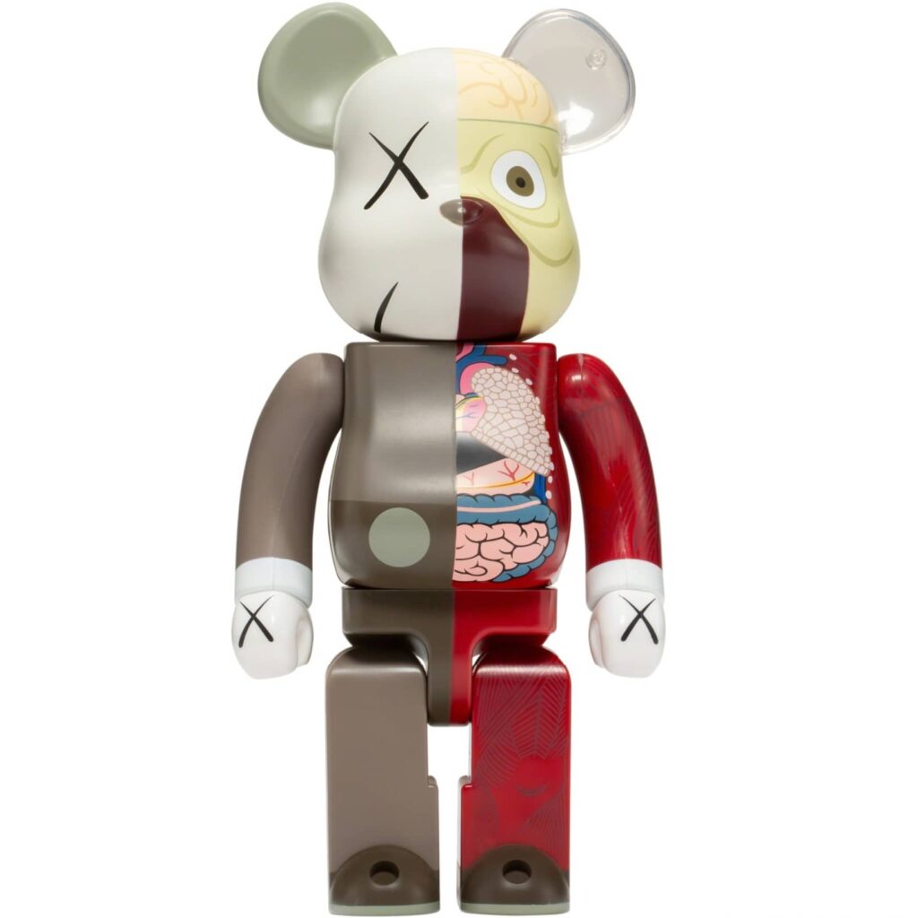 KAWS X BEARBRICK Dissected Companion 400 Brown KawsToy